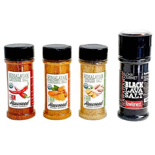 Rawseed Organic Salt Cayenne, Turmeric, Ginger Salt, 6 oz