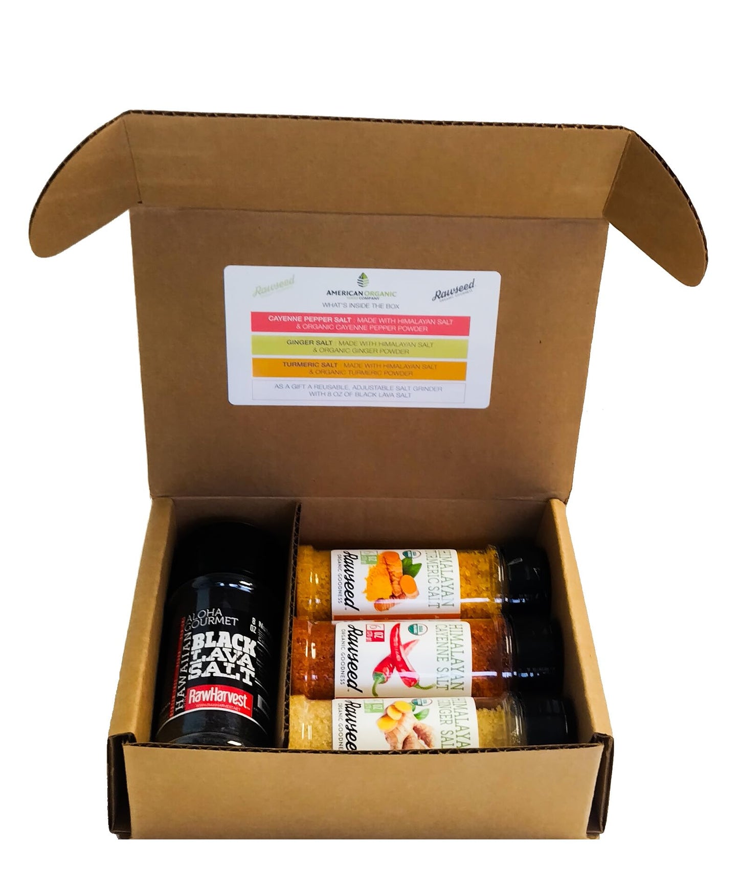 Rawseed Organic Salt Cayenne, Turmeric, Ginger Salt, 6 oz