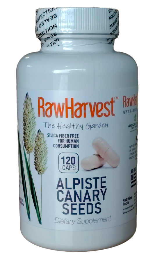 RawHarvest Canary Seed Alpiste Capsules (120 Capsules)