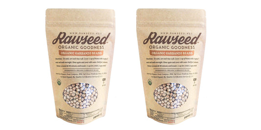 Rawseed Organic Garbanzo Beans (Chickpeas) 2 Lbs 2 Pack
