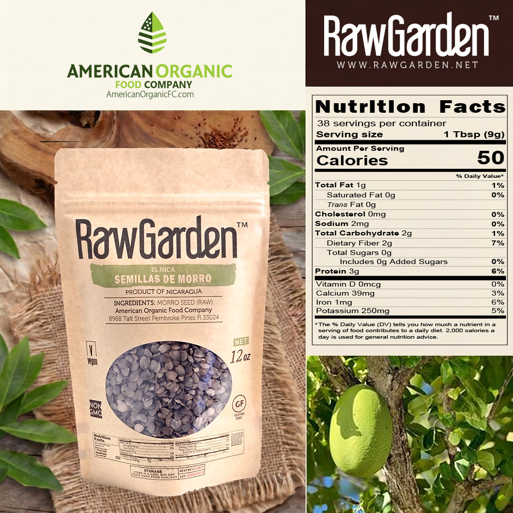 Raw Garden Raw Morro Seeds | Semilla de Jicaro | 12 oz 2 Pack