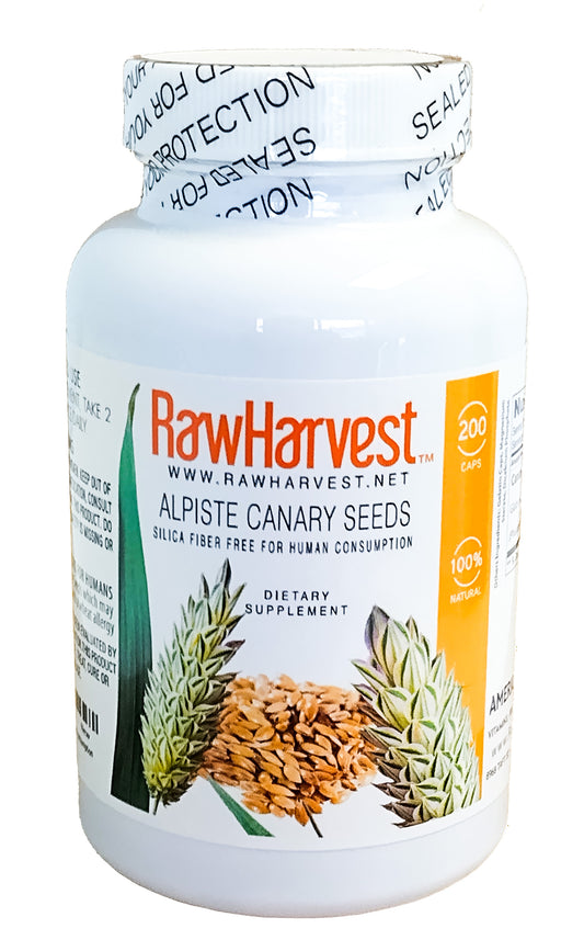 RawHarvest Canary Seed Alpiste Capsules (200 Capsules)
