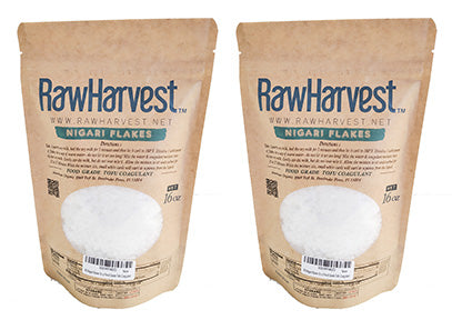 RawHarvest Nigari Flakes 16 oz (1 Lb) 2 Pack Food Grade Tofu Coagulant