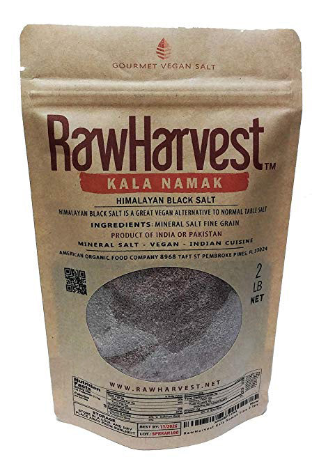 RawHarvest Kala Namak (Himalayan Black Salt) Fine 2 Lbs 1 Pack