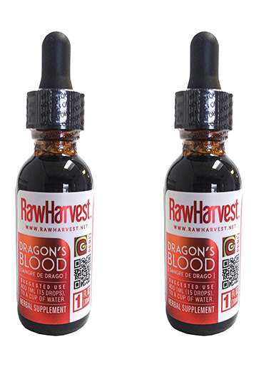 RawHarvest Dragon's Blood Original,100% Peruvian 1 Oz (2 Pack)