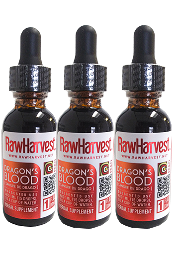 RawHarvest Dragon's Blood Original, 1 oz 3 Pack ( Sangre de Grado or Drago)
