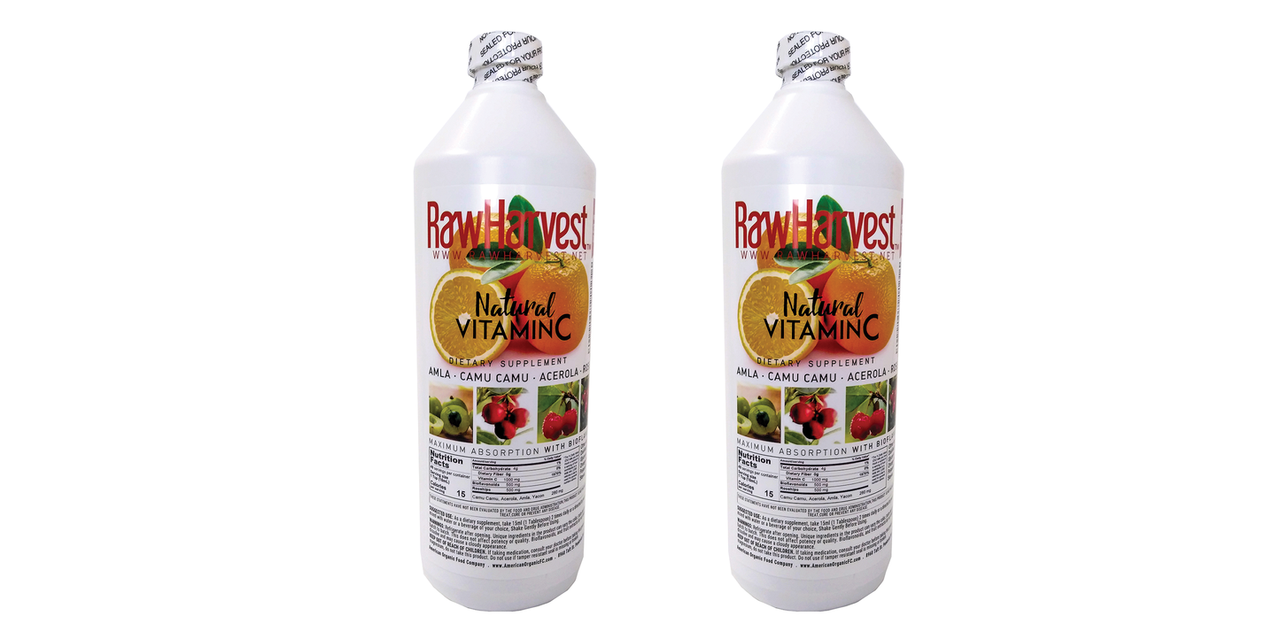RawHarvest Natural Liquid Vitamin C, 25 oz