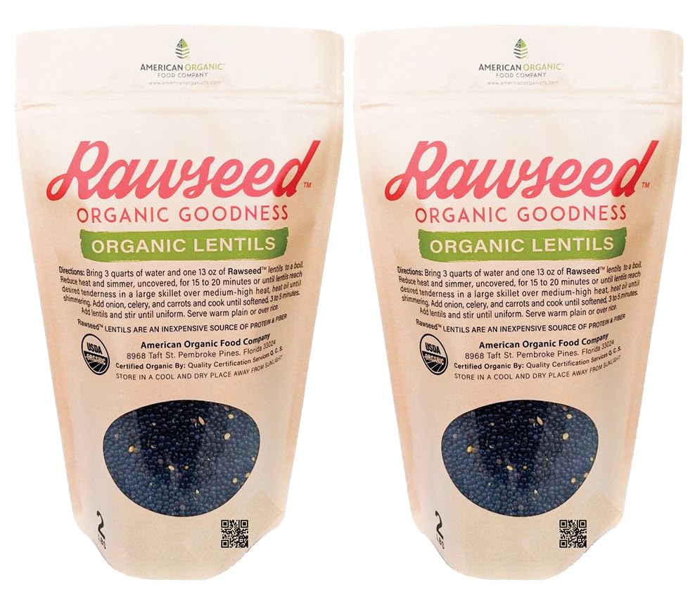 Rawseed Organic Black Lentils
