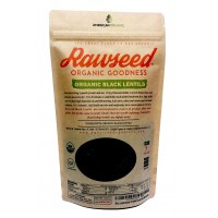 Rawseed Organic Black Lentils 2 Lbs 1 Pack Non Gmo Product of Canada Packaged in USA